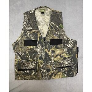 Qual Unlimited Mossy Oak Break Up Camo Hunting Vest Men's XXL